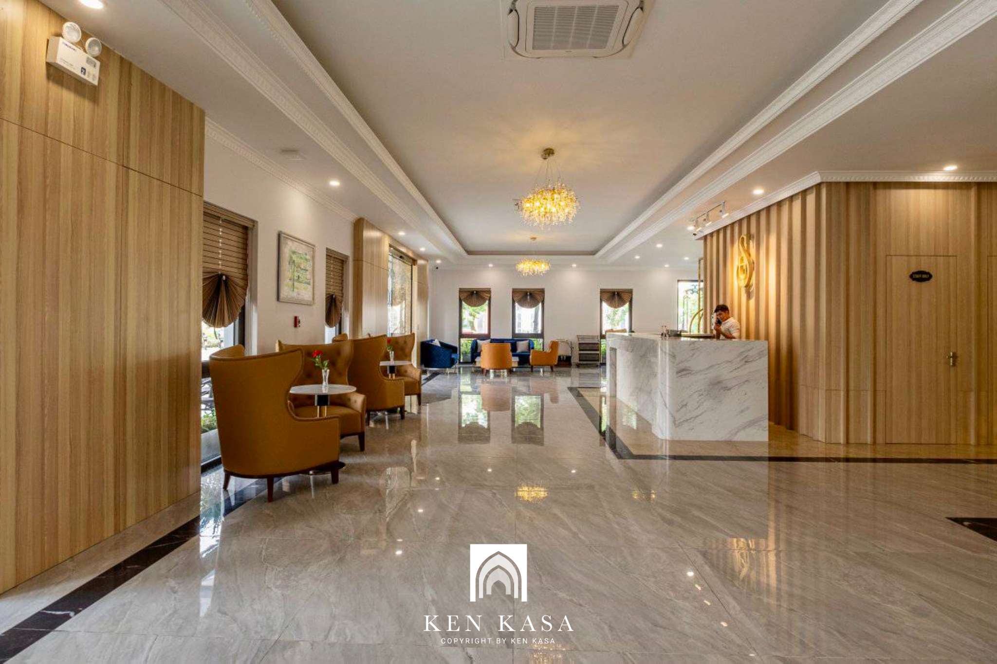 Không gian sảnh chính của Sun Diamond Hotel Ha Long